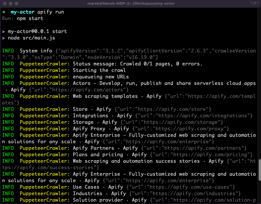 Actor source code