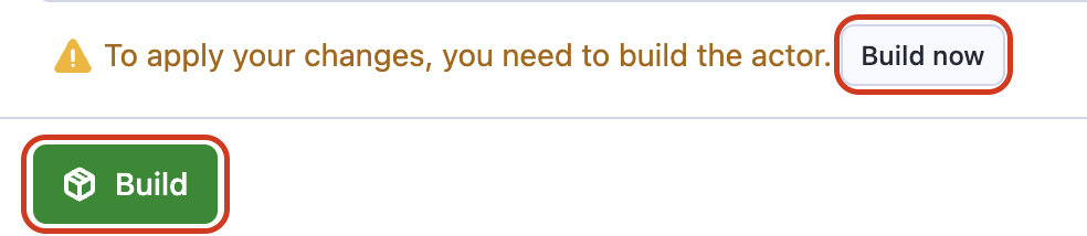 Build the Actor