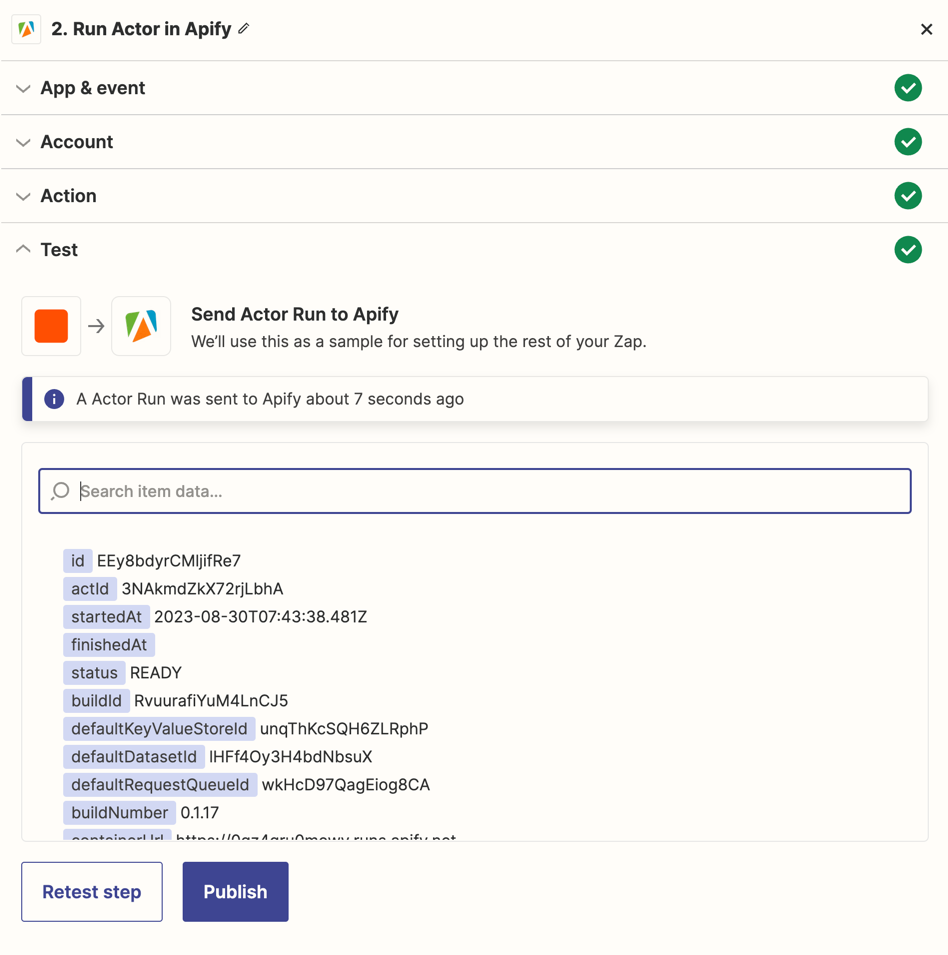 Zapier Action